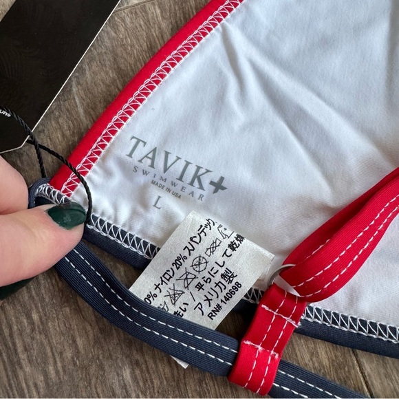 NWT! Tavik Swimwear Triangle Top and Cheeky Bottoms - Both Size Large - Picture 3 of 9